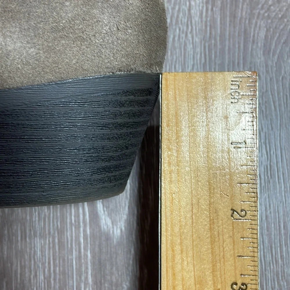 Me Too Zeus Suede Leather Heeled Ankle Boot Bootie Taupe Light Brown 7.5M - Picture 11 of 14